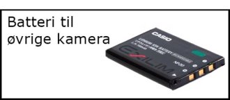 Batteri til øvrige kamera