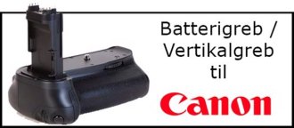 Batterigreb til Canon