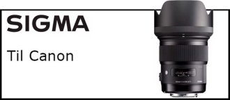 Sigma objektiver til Canon