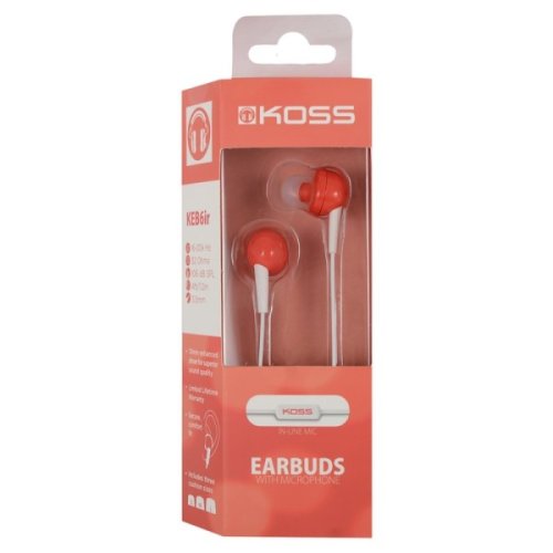 Koss KEB6iR In-Ear Rd Hovedtlf. m/Mikrofon