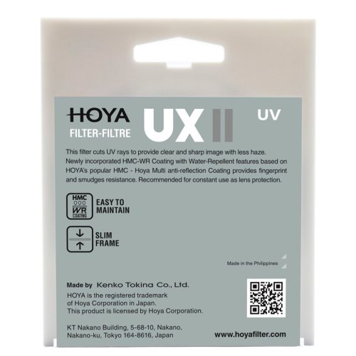 Hoya UX II 67mm UV filter HMC/WR Coated
