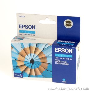 EPSON T0322 Cyan blkpatron (udlbsdato 2005)