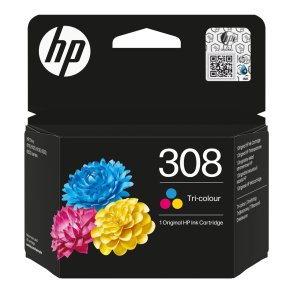HP 308 Farve Bl�kpatron