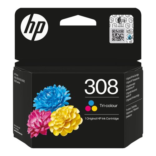 HP 308 Farve Bl�kpatron