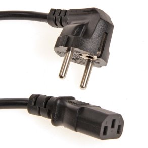 1,85 m Strmkabel Vinkel 230V PC / 3P hun Eurostik