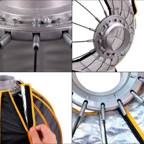 NiceFoto LED Softbox m. Grid 90cm