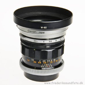 BRUGT Canon fl 35mm f/2.5 m/modlysblnde