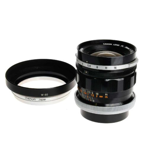 BRUGT Canon FL 35mm f/2.5 m/modlysbl�nde