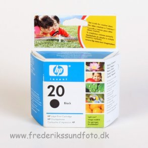 HP 20 Sort blkpatron (Udlbsdato 2008)