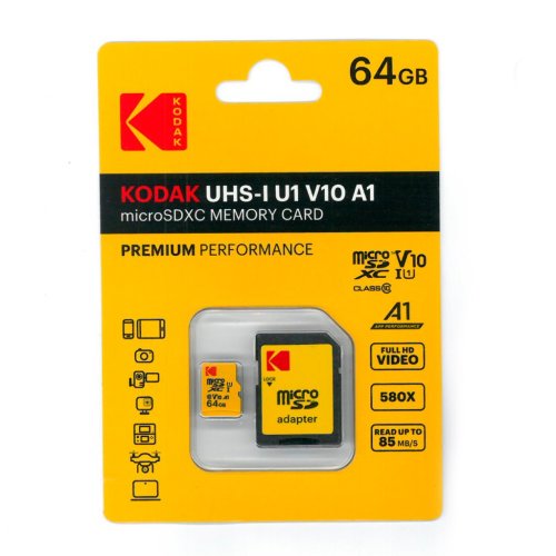 Kodak 64GB SD Hukommelseskort SDXC
