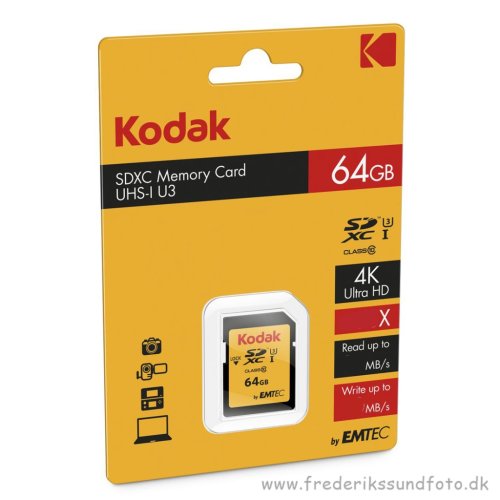 Kodak 64GB SDXC 4K R100MB/s