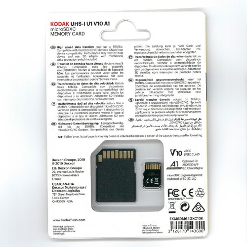 Kodak 64GB Micro-SDXC R85MB/s