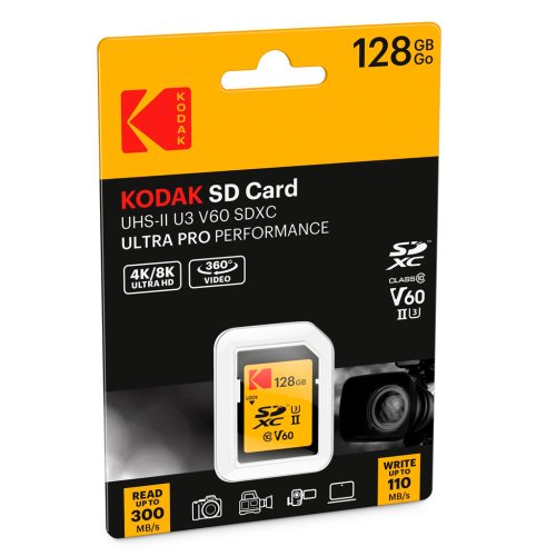 Kodak 64GB SDXC V60 UHS-II R300MB/s W110MB/s