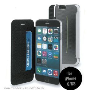 Muvit iPhone Easy 6 / 6S Folio Card Trans./Hvid