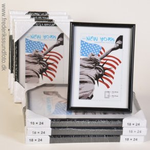 Dörr New York 21x30 (A4) sort ramme