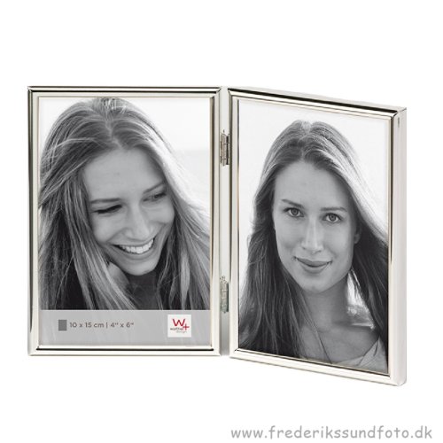 Walther Chloe silver dobbelt 13x18, metal ramme