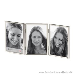 Walther Chloe silver trippel 10x15 metal ramme