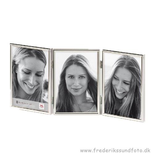 Walther Chloe silver trippel 10x15 metal ramme