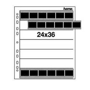 Hama Negativlommer 25 i klar PP folie ark t/24x36