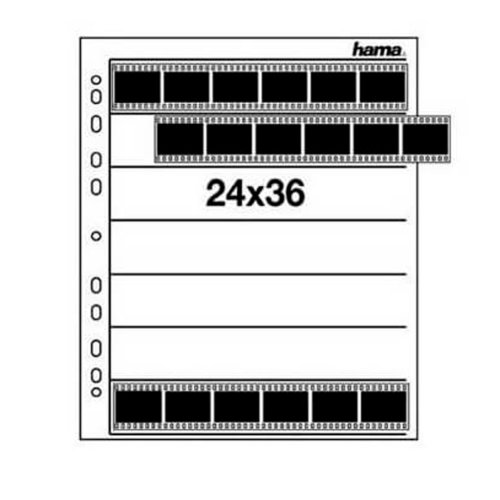 Hama Negativlommer 25 i klar PP folie ark t/24x36