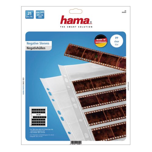 Hama Negativlommer 25 i klar PP folie ark t/24x36