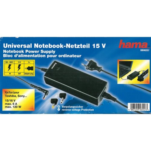 Hama Universal notebook 15 V lader