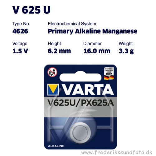 VARTA V 625 U 1,5 Volt