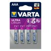 Varta AAA Ultra Lithium batteri 4 pak