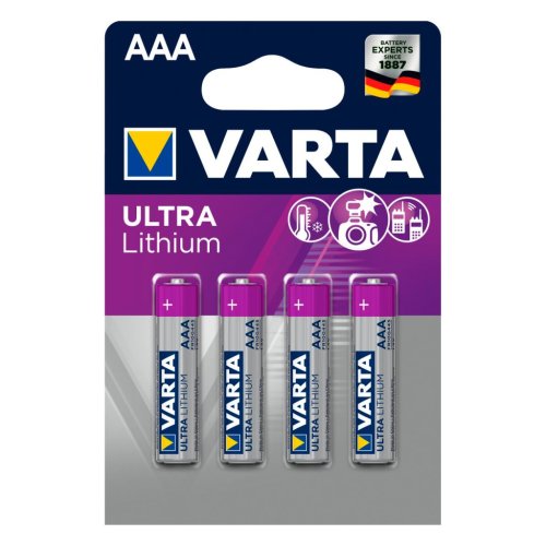 Varta AAA Ultra Lithium batteri 4 pak