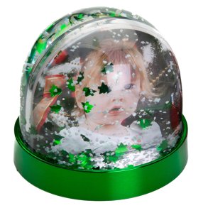 Snekugle Grn/Sne 7,2x8,6cm