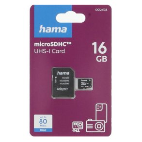 Hama MicroSDHC UHS-I Card 16GB