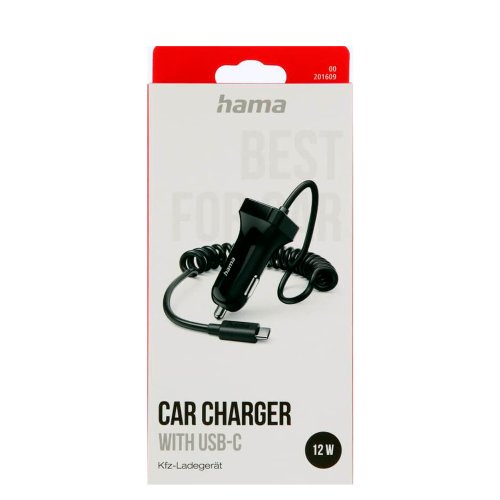 Hama 12V 12W USB-C oplader m/1 m kabel