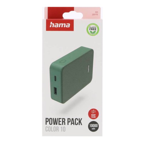 Hama powerbank Color 10 USB-C grn