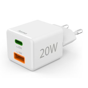 Hama 20W USB A og C Strmforsyning/Oplader