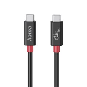 Hama USB-C USB-C 240W 80 Gbps 1 meter