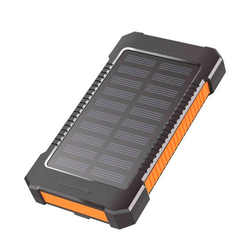 Logilink 8000 mAh Solar Powerbank orange