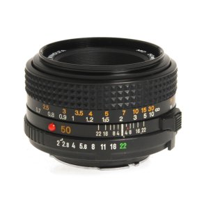 BRUGT Minolta 50mm f/2 til MD-bajonet