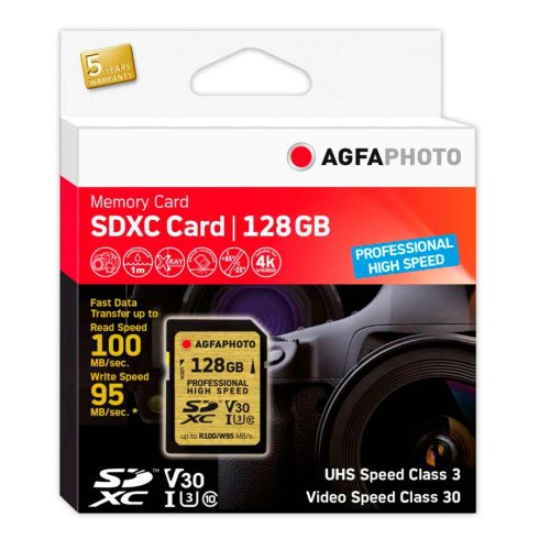 Agfa 128GB SDXC R100MB/s W95MB/s