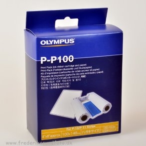 Olympus P-P100 papir/farve 100 stk. 10x15 print