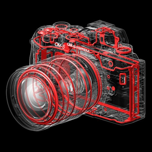 OM SYSTEM OM-5 Mark II Sort hus