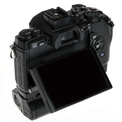 BRUGT Olympus E-M1 kamerahus m/HLD-7 greb