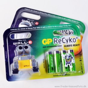 4 pak. Opladelige AA batterier