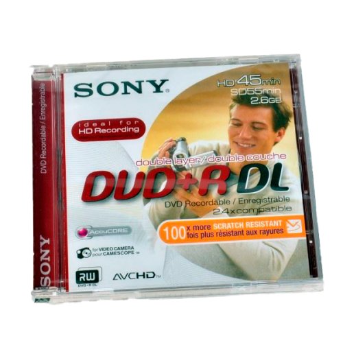 Sony DVD+R DL 2,6 GB SD 55/HD 45 Min