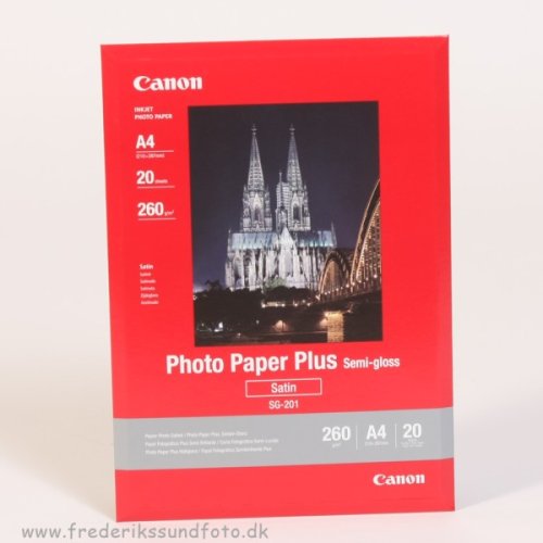 Canon A4 Satin Foto Printerpapir SG-201 20 ark.