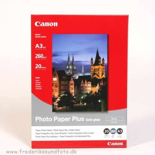 Canon A3 Satin Foto Printerpapir SG-201 20 ark.