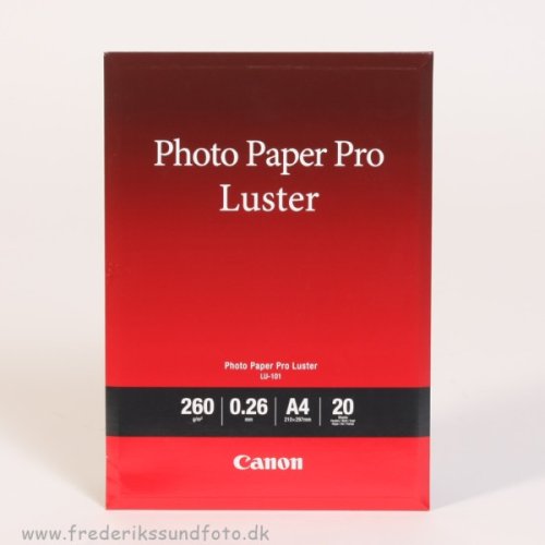 Canon A4 Luster Foto Printerpapir LU-101 20 ark.