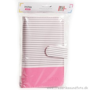 Fujifilm Instax mini Stribet Pink album