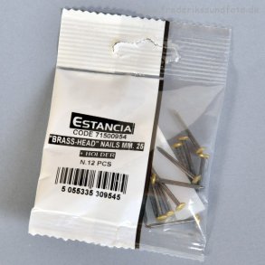 Estancia 12 stk. Sm til ophng med Messing hoved