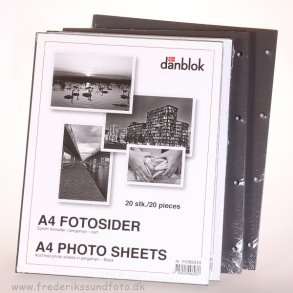 Fotosider Sort med Pergamyn Syrefri 200g 20 ark