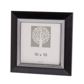 Silverline 10x10 sort/slv trramme